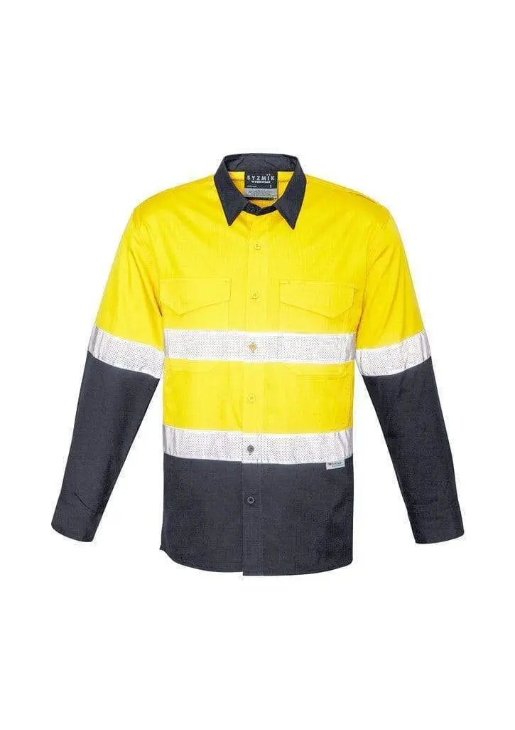 Syzmik Men’s Rugged Cooling Taped Hi-Vis Spliced Shirt ZW129 Metro Workwear.
